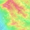 Mappa topografica Saint-Pons, altitudine, rilievo