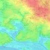Mappa topografica La Bazillière, altitudine, rilievo