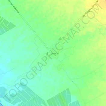 Mappa topografica Engunga, altitudine, rilievo