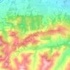 Mappa topografica Bergonzano, altitudine, rilievo