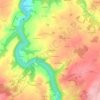 Mappa topografica Les Chérons, altitudine, rilievo