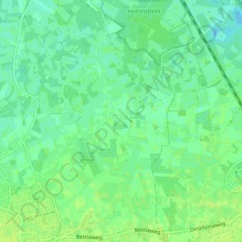 Mappa topografica Snepseind, altitudine, rilievo