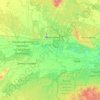 Mappa topografica Курэнь, altitudine, rilievo