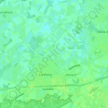Mappa topografica Beemdkant, altitudine, rilievo