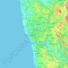 Mappa topografica Senhora da Hora, altitudine, rilievo