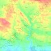 Mappa topografica Cascalho, altitudine, rilievo