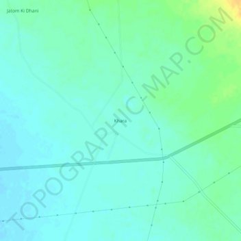 Mappa topografica Khara, altitudine, rilievo