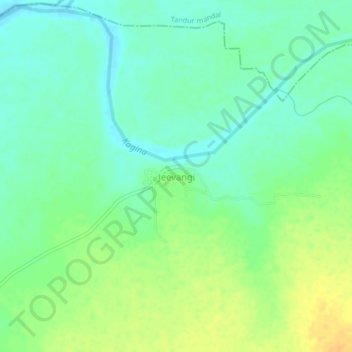 Mappa topografica Jeevangi, altitudine, rilievo