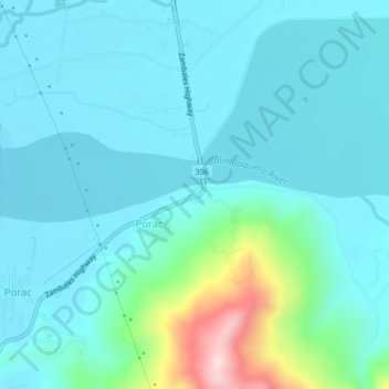 Mappa topografica Panan, altitudine, rilievo