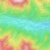 Mappa topografica Fiandrini, altitudine, rilievo