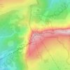 Mappa topografica Monte Seceda, altitudine, rilievo