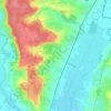 Mappa topografica L'Aumône, altitudine, rilievo