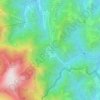 Mappa topografica Fonte Avellana, altitudine, rilievo