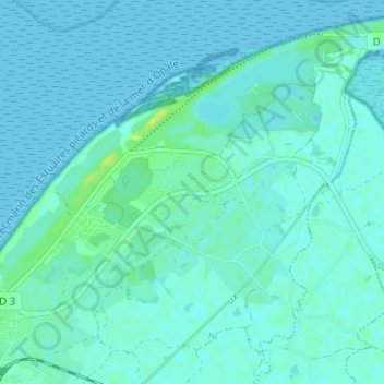 Mappa topografica La Mollière, altitudine, rilievo