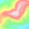 Mappa topografica Mont Bureau, altitudine, rilievo