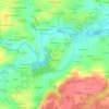 Mappa topografica La Vigne, altitudine, rilievo