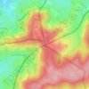 Mappa topografica Vaalserberg, altitudine, rilievo