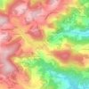 Mappa topografica Yzeron, altitudine, rilievo