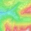 Mappa topografica Frenièreres-sur-Bex, altitudine, rilievo
