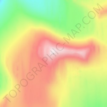 Mappa topografica Barbeau Peak, altitudine, rilievo