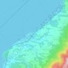 Mappa topografica Nuvolina, altitudine, rilievo