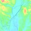 Mappa topografica Grebona, altitudine, rilievo