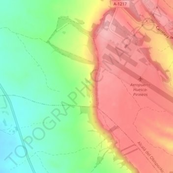 Mappa topografica Vitales, altitudine, rilievo