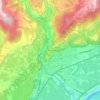 Mappa topografica Les Ayes, altitudine, rilievo