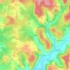 Mappa topografica Recluzel, altitudine, rilievo