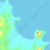 Mappa topografica Stanage Bay, altitudine, rilievo