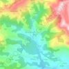 Mappa topografica Borines, altitudine, rilievo