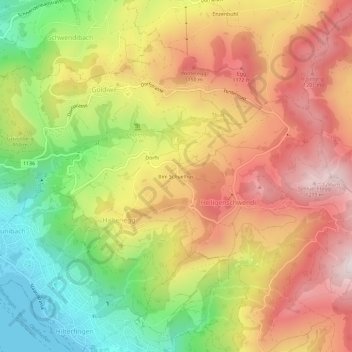 Mappa topografica Bim Schuelhus, altitudine, rilievo