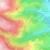 Mappa topografica Montchovet, altitudine, rilievo