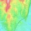 Mappa topografica Chazoux, altitudine, rilievo