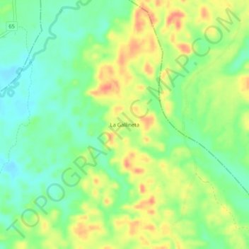 Mappa topografica La Gallineta, altitudine, rilievo