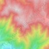 Mappa topografica Monte Pietra Pertusa, altitudine, rilievo