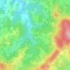 Mappa topografica Fontaniellas, altitudine, rilievo