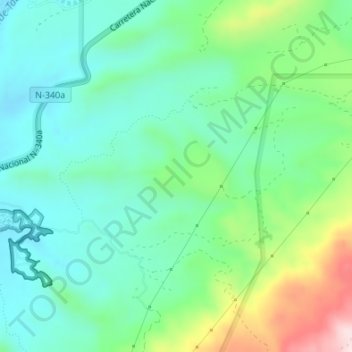 Mappa topografica La Sartenilla, altitudine, rilievo