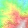 Mappa topografica Thanadhar, altitudine, rilievo