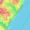 Mappa topografica Tremosine sul Garda, altitudine, rilievo