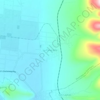 Mappa topografica La Estacada, altitudine, rilievo