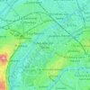 Mappa topografica Neuilly-sur-Seine, altitudine, rilievo
