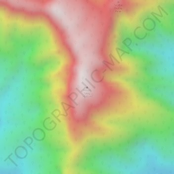 Mappa topografica Mount Silay, altitudine, rilievo