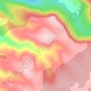 Mappa topografica Hoya de la Mora, altitudine, rilievo
