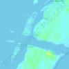 Mappa topografica El Mezquital, altitudine, rilievo