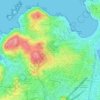 Mappa topografica A Gramela, altitudine, rilievo
