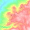 Mappa topografica El Carmín, altitudine, rilievo