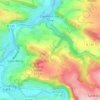 Mappa topografica La Piventière, altitudine, rilievo