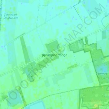 Mappa topografica Jipsingboertange, altitudine, rilievo
