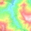 Mappa topografica Derebağ, altitudine, rilievo